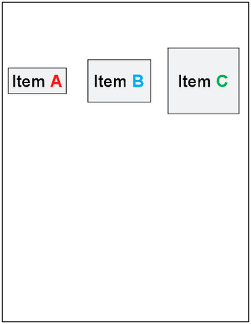 Center Vertical Alignment of Objects with Item A Center Vertical Alignment of Objects with Item A